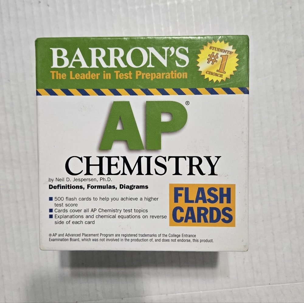 Barron's AP Chemistry Flash Cards Box Set - Picture 2 of 16